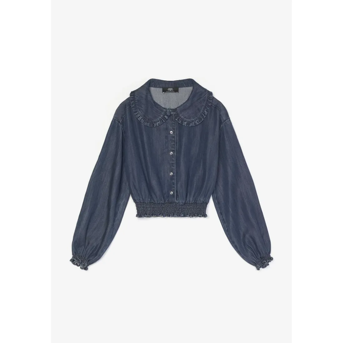 Chemise fille MACCHIGI bleu en tencel