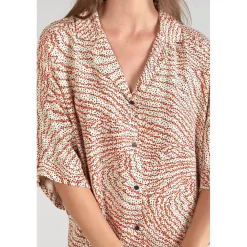 Chemise FREILA orange en viscose