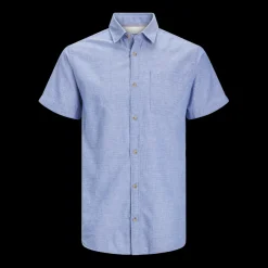 Chemise homme bleu petrole en coton