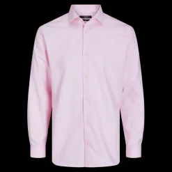 Chemise homme rose clair en coton