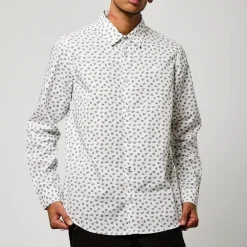 Chemise Manches Longues en coton BAYUN White blanc