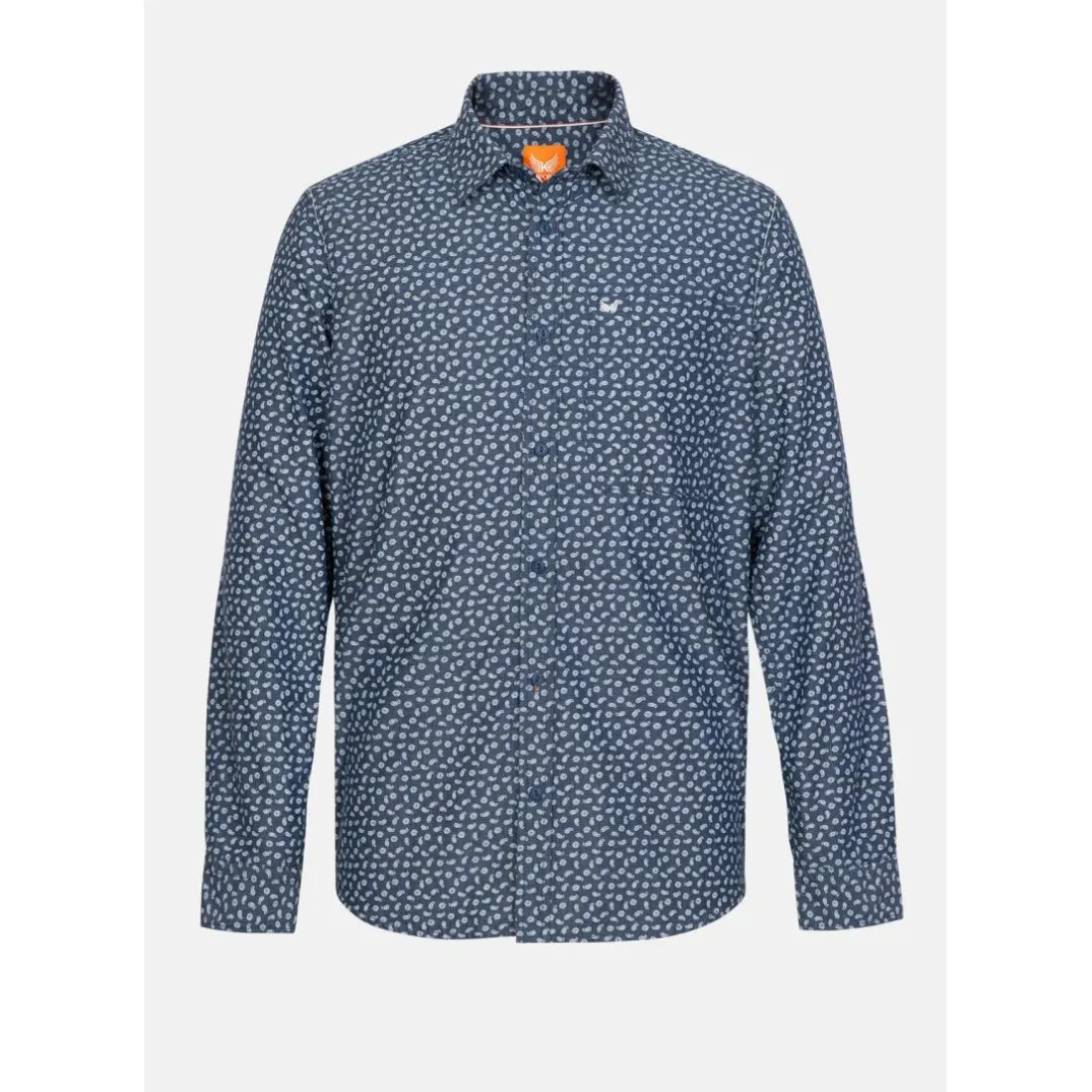Chemise Manches Longues en coton BALEY bleu marine