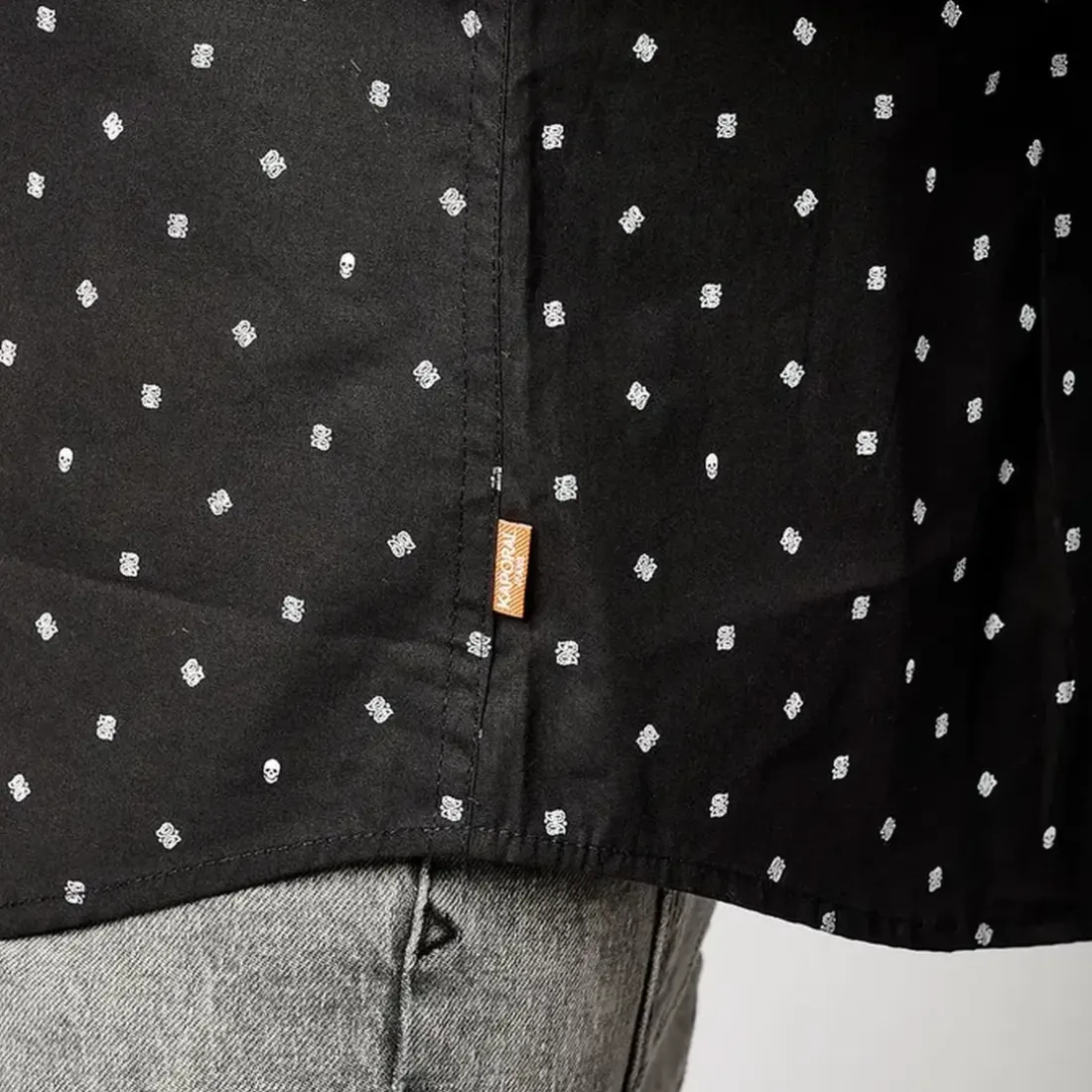 Chemise Manches Longues en coton BELIZ Black noir
