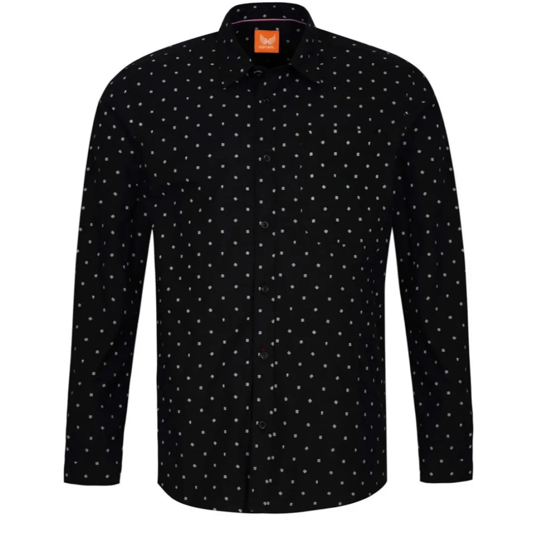 Chemise Manches Longues en coton BELIZ Black noir