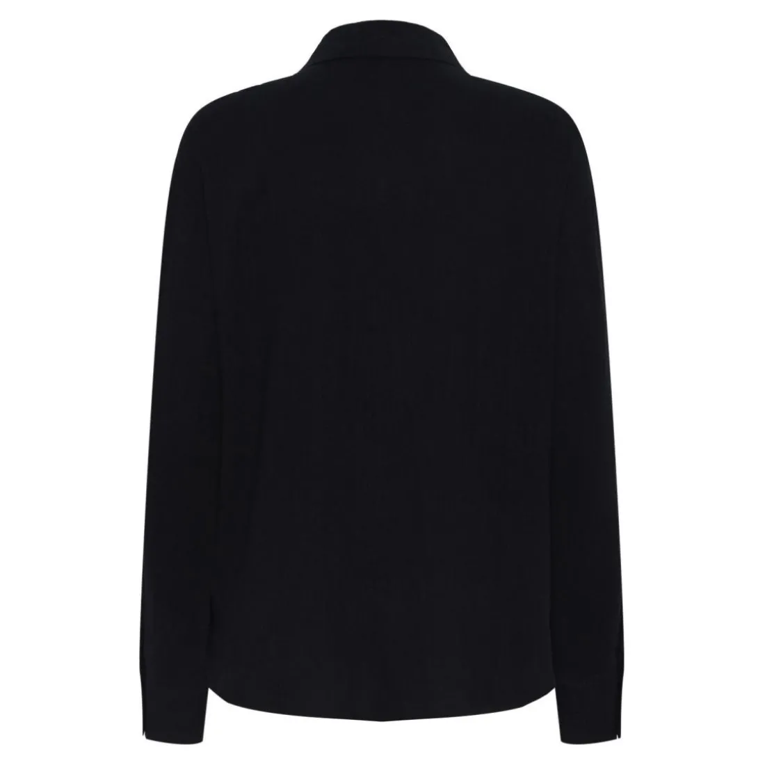 Chemise manches longues noir en viscose Vinsty Sara