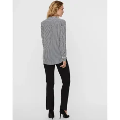 Chemise Regular Fit Rayures Col chemise Manches longues blanc