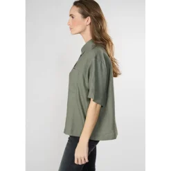 Chemise TULIPE kaki Lise en lin