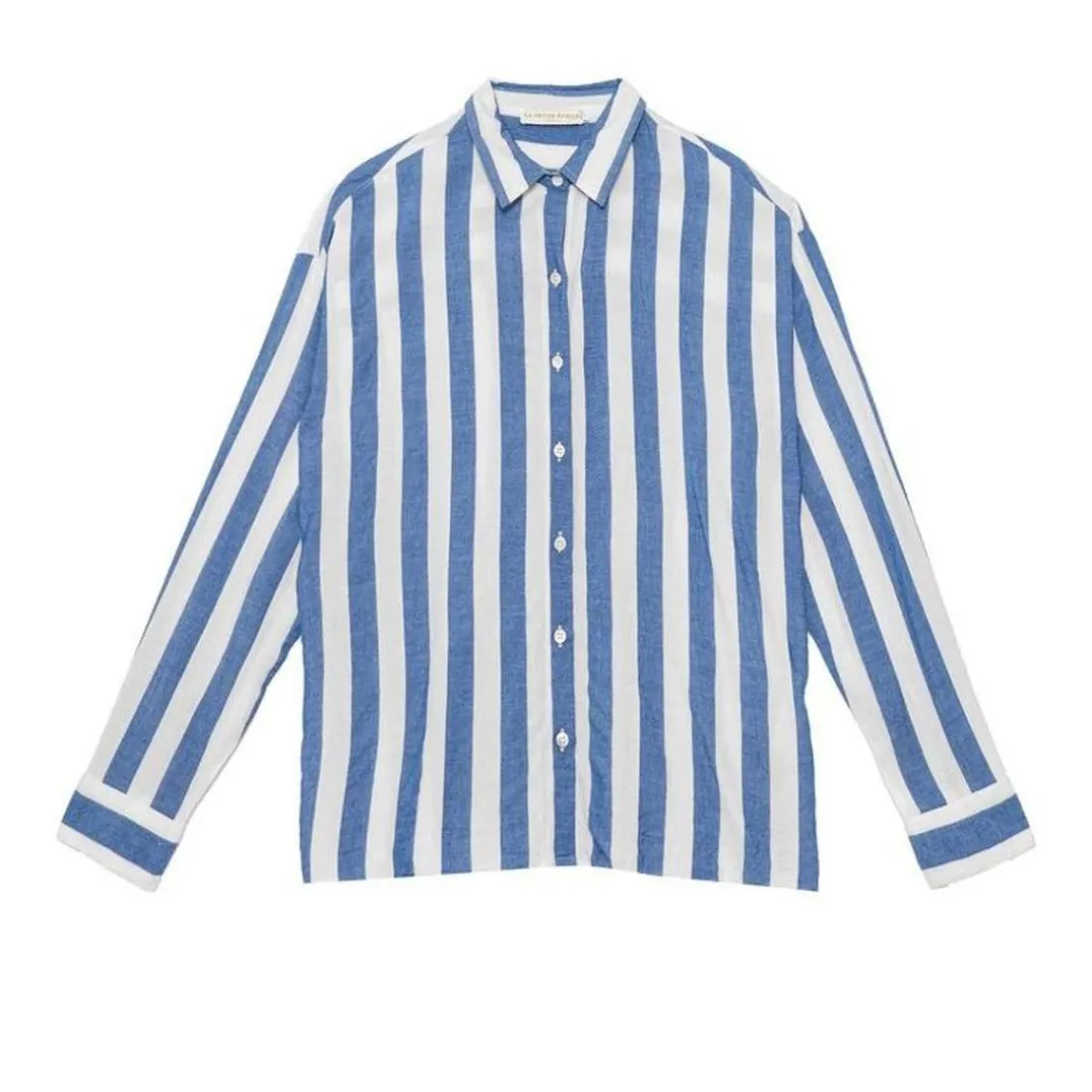 Chemisier à rayures bleu CLARA en viscose