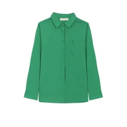 Chemisier CLONY vert en coton