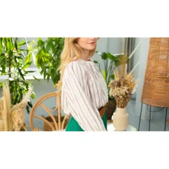 Chemisier NANDA écru en viscose
