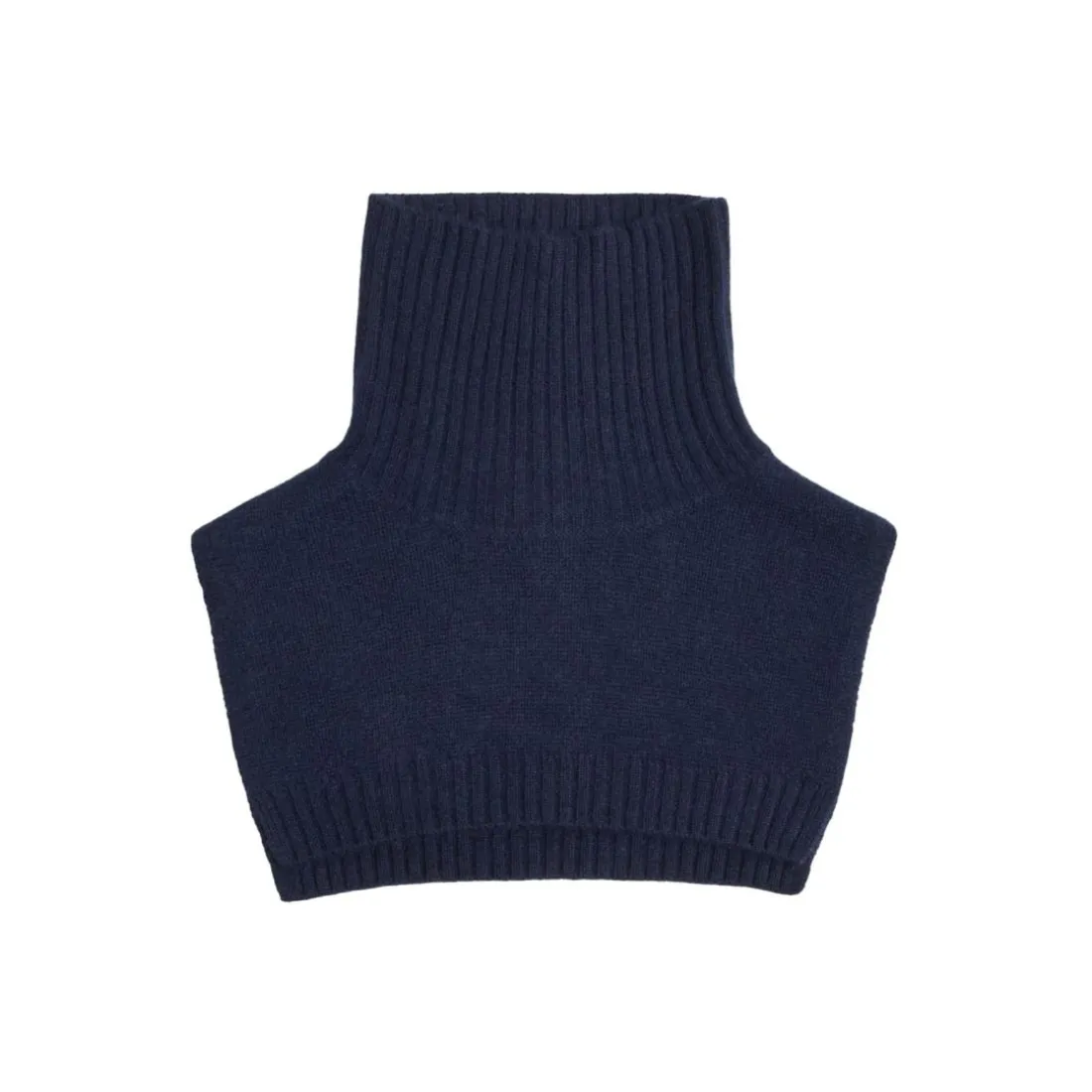 Col roulé PAULA en cachemire bleu marine