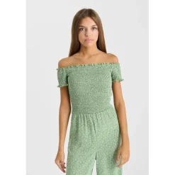 Combinaison droite fille POLIGI vert Page