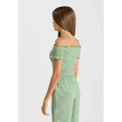 Combinaison droite fille POLIGI vert Page
