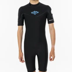 Combinaison Surf Manches Courtes Garçon - Noire Rip Curl