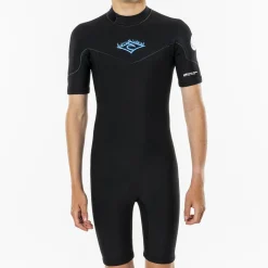 Combinaison Surf Manches Courtes Garçon - Noire Rip Curl