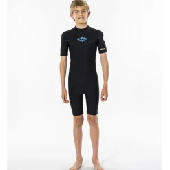 Combinaison Surf Manches Courtes Garçon - Noire Rip Curl