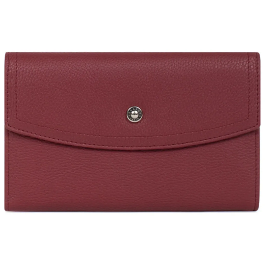 Compagnon de voyage Stop RFID Cuir MAYA Carmin rouge Isa