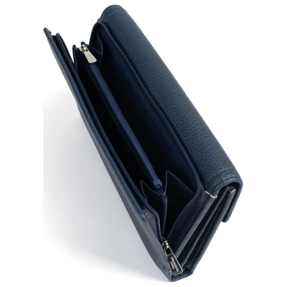 Compagnon de voyage Stop RFID Cuir MAYA Marine Lou