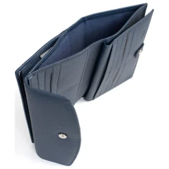 Compagnon de voyage Stop RFID Cuir MAYA Marine Lou