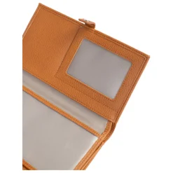 Compagnon de voyage Stop RFID Cuir MAYA Caramel Vale