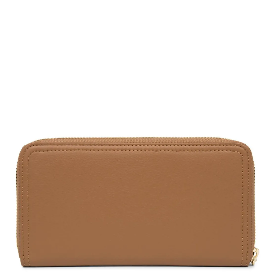 Compagnon Zippé autour MADEMOISELLE ANA marron en cuir