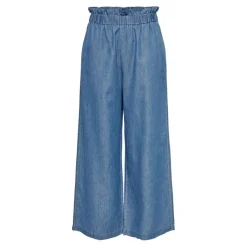 Coupe à jambe large Ceinture élastiquée bleu