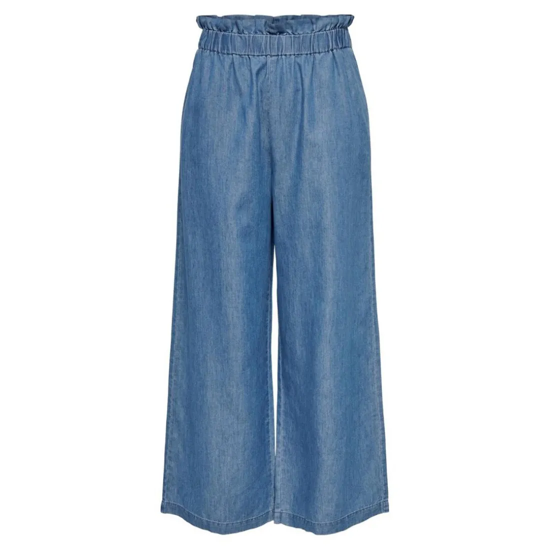Coupe à jambe large Ceinture élastiquée bleu