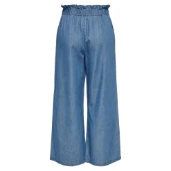 Coupe à jambe large Ceinture élastiquée bleu