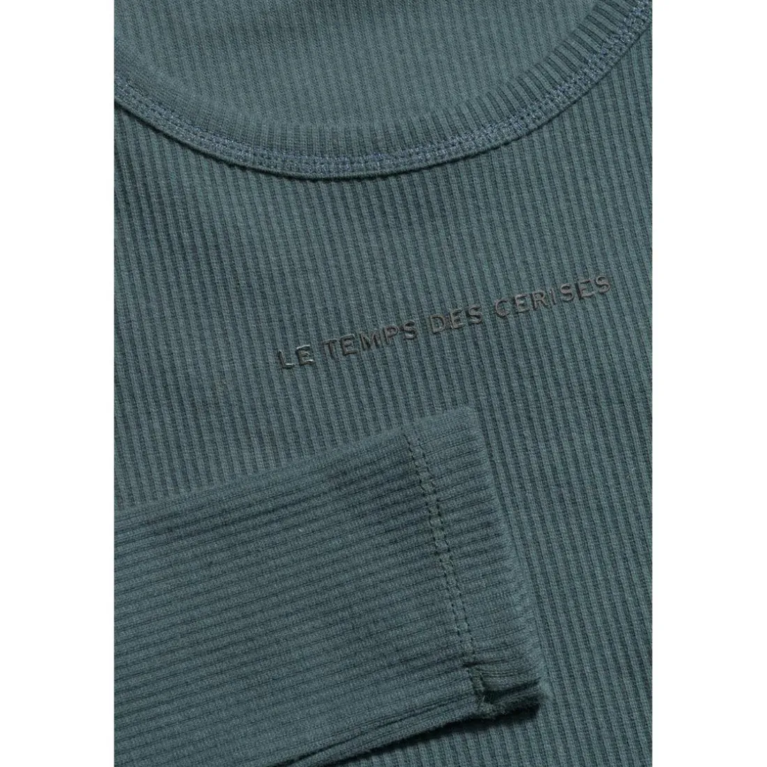 Crop top fille Virginiagi vert bouteille en coton