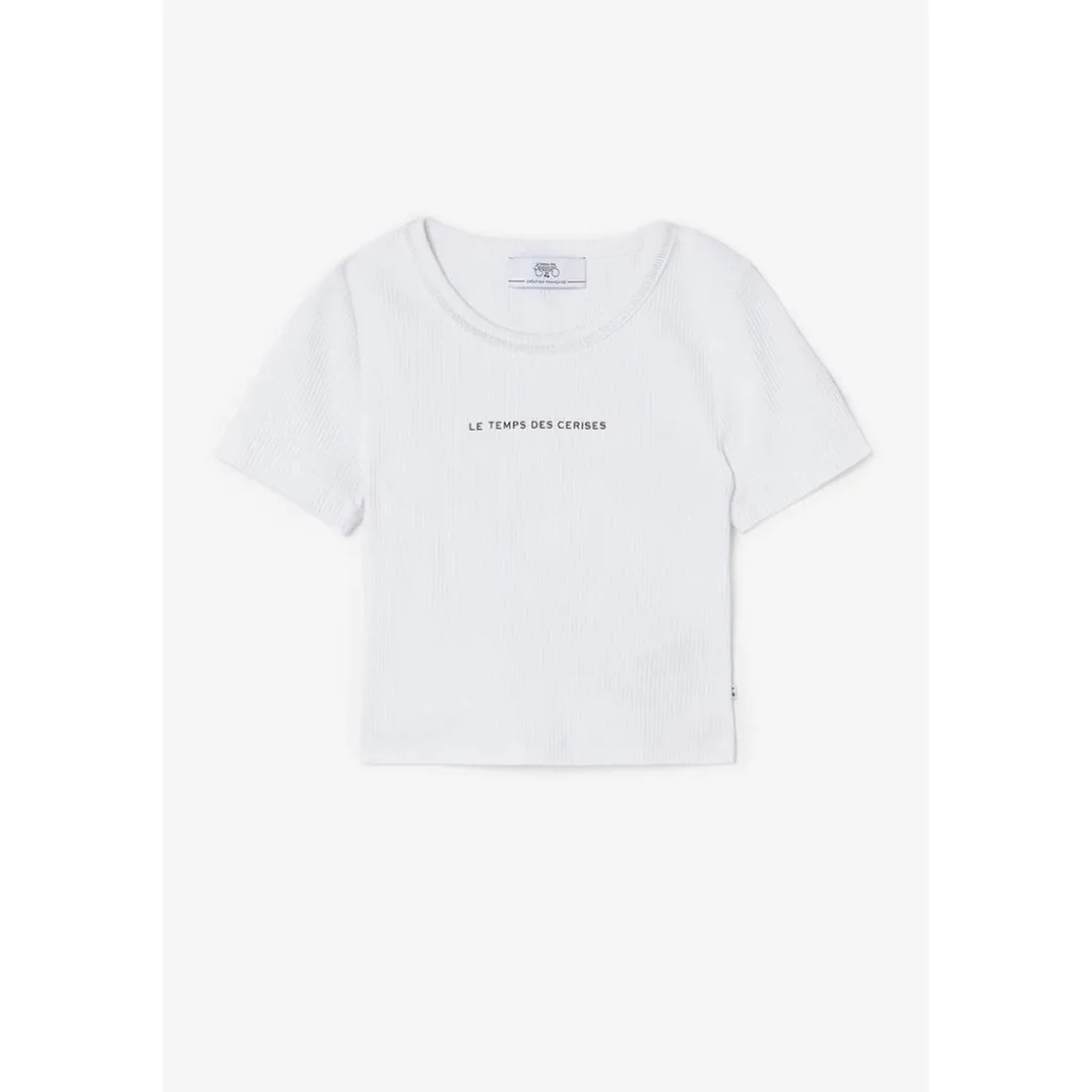 Crop top fille Yukongi blanc en coton