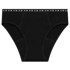 Culotte flux moyen - Noire Dim en coton