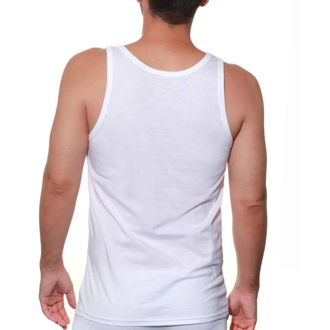 Débardeur blanc en coton