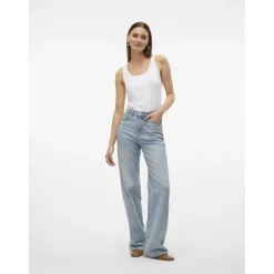 Débardeur blanc en coton Hattie