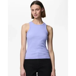 Débardeur boxer Ruka bleu en coton Ines