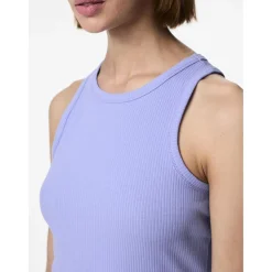 Débardeur boxer Ruka bleu en coton Ines