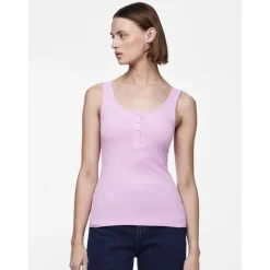 Débardeur en coton Kitte violet Lena