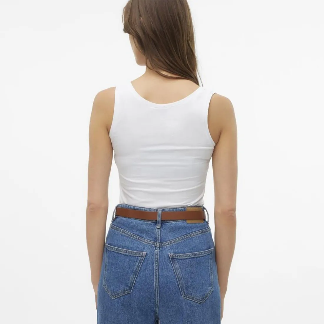 Débardeur en coton Lulu blanc Alia