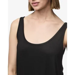 Débardeur en viscose Billo noir uni Ida