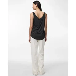 Débardeur en viscose lurex Billo bleu Lana