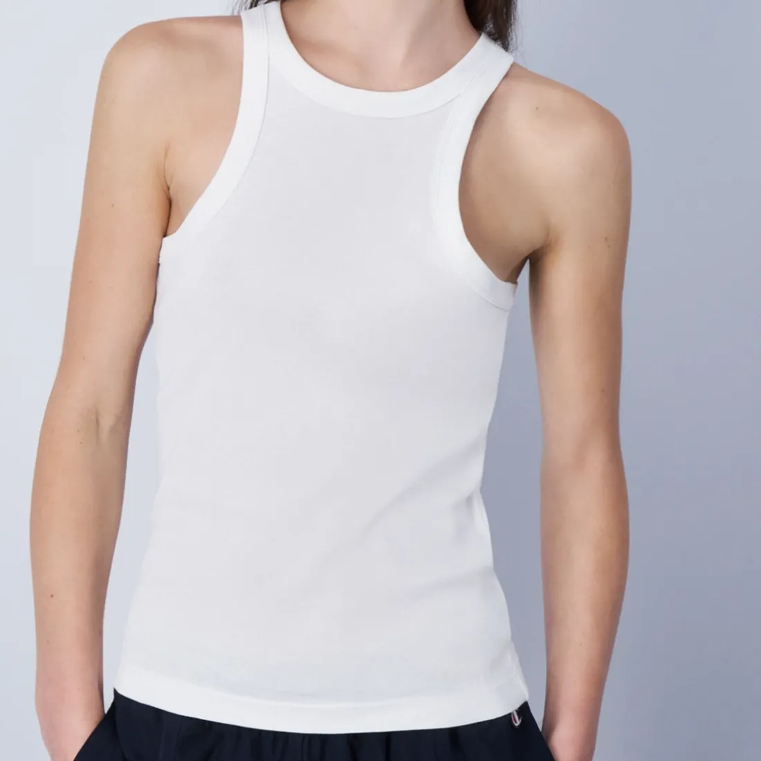 Débardeur femme - Blanc en coton