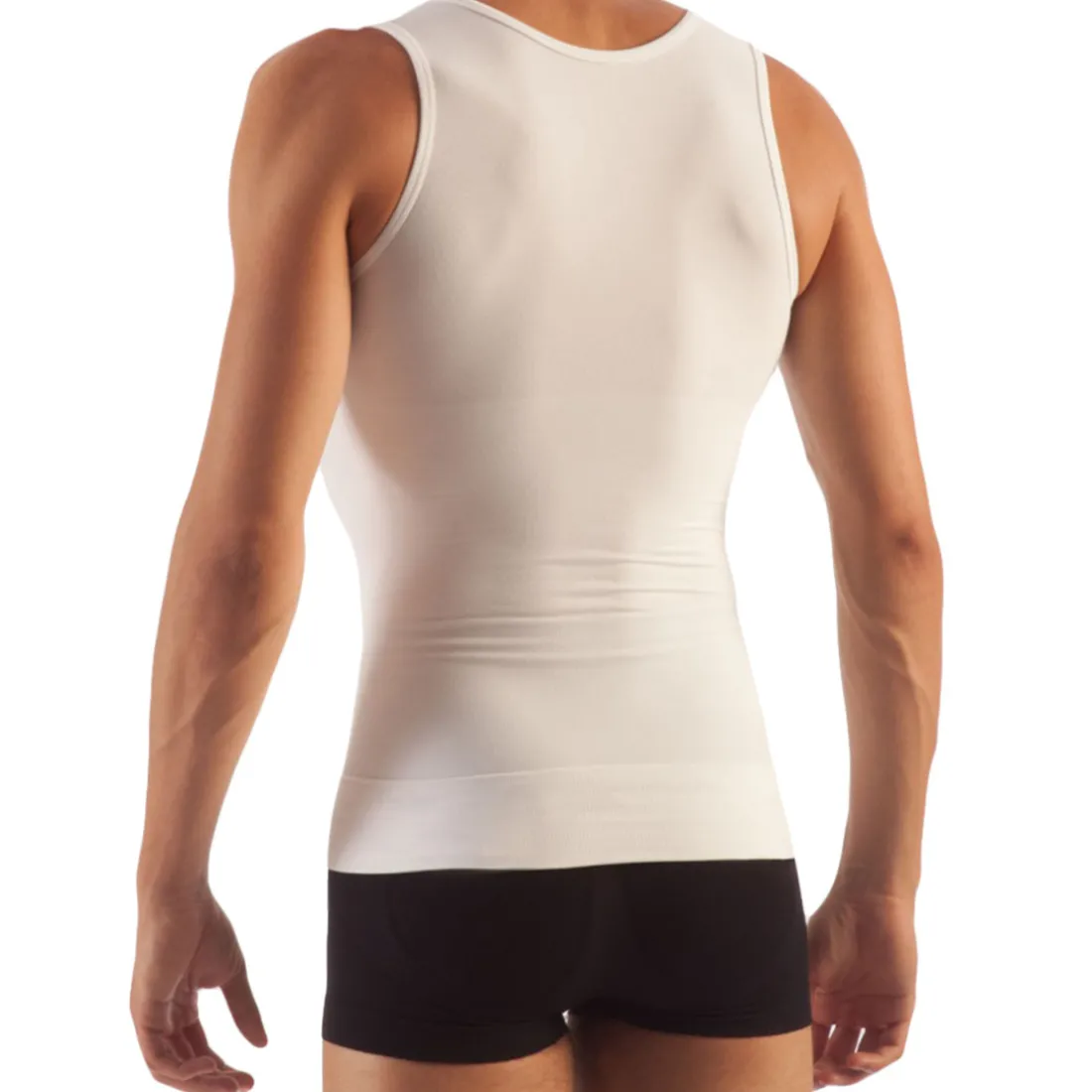 Débardeur Gainant Minceur homme Blanc Lytess