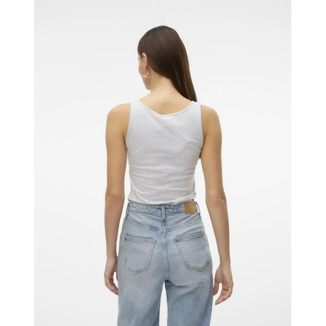 Débardeur gris clair en coton Pey