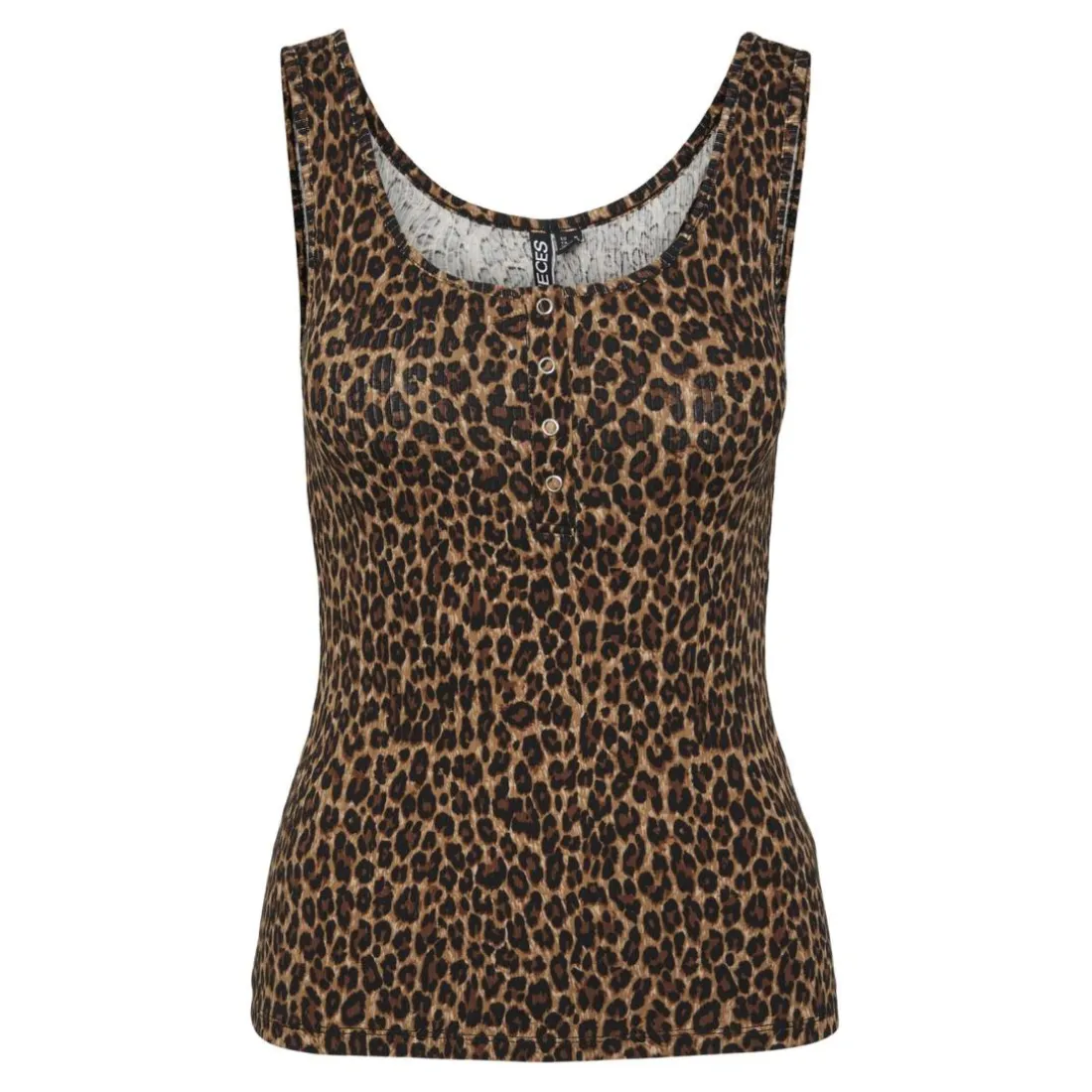 Débardeur imprimé KitteTank Top noir en coton Opal