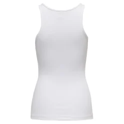 Débardeur regular fit blanc en coton Tia