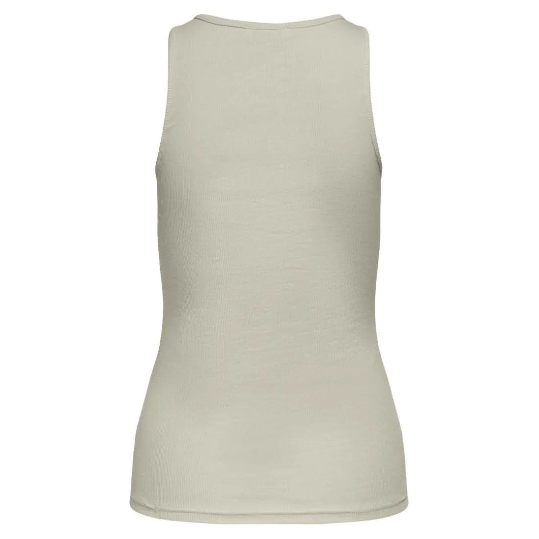 Débardeur regular fit gris clair en coton Isla