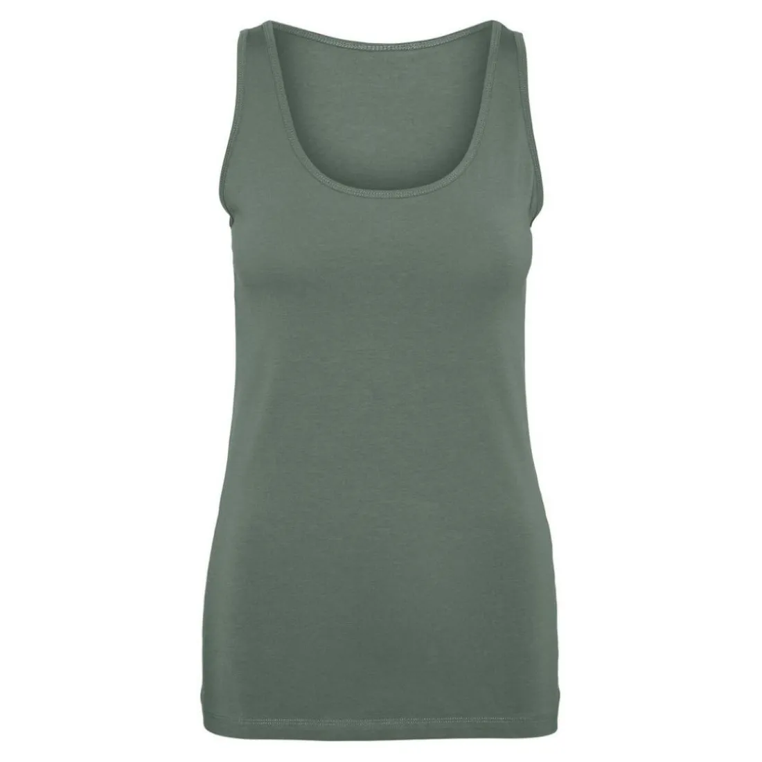 Débardeur vert en coton Ava