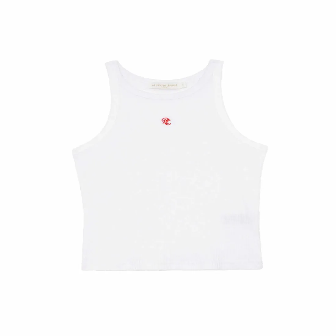 Debardeur DYANE blanc/rouge en coton