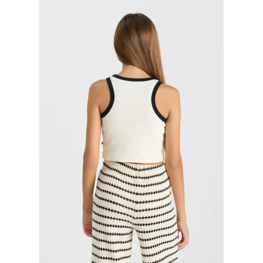 Debardeur fille MIRLIGI blanc en coton Blair