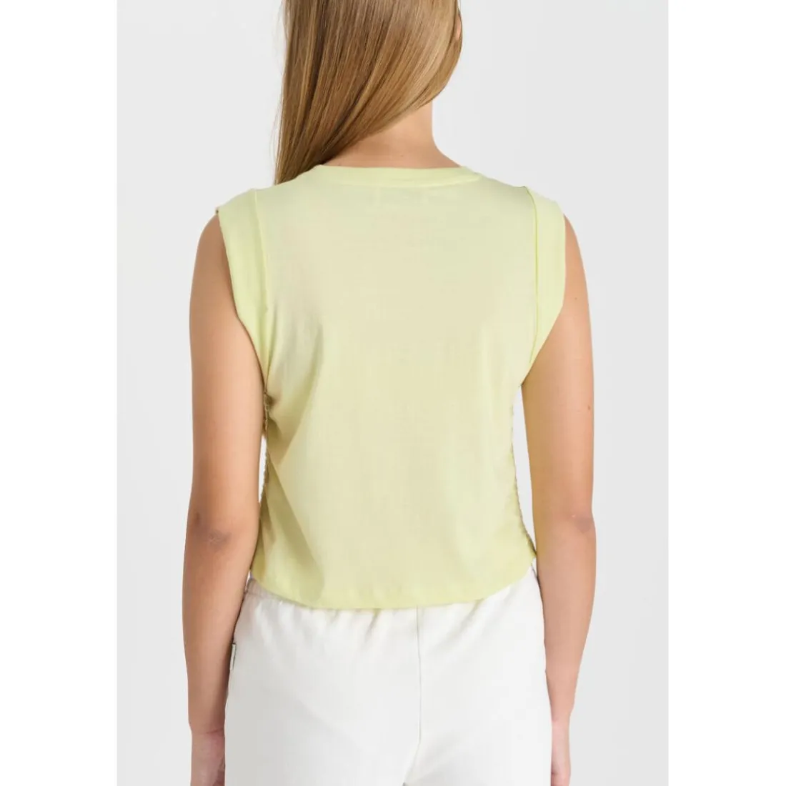 Debardeur TODEGI jaune en coton Rhea