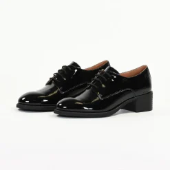 Derbys femme en Cuir DISA Noir